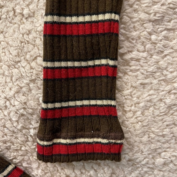 Dolce & Gabbana, Ribbed Sweater, Vintage, Brown, red and cream, size 42/56 - Picture 3 of 4